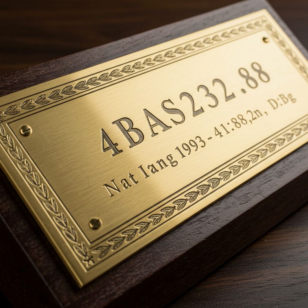 Engraved Brass Plaques